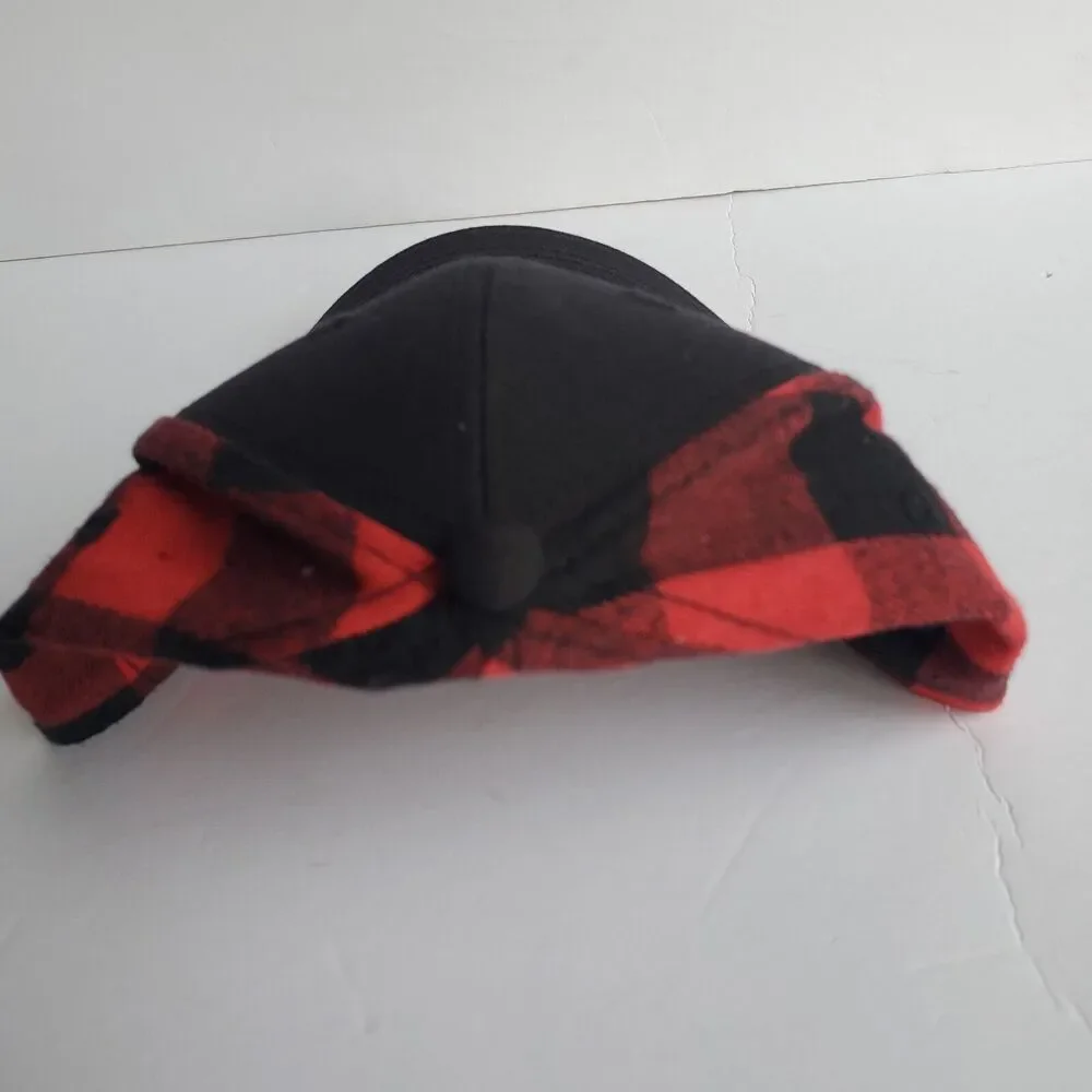 Lake Placid Baseball Hat Cap Red Black Plaid Triangle Sport Headwear One Size